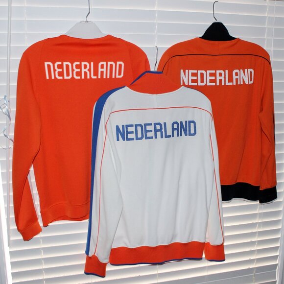 wow❤️3 x Nike NEDERLAND Netherlands Holland track top N98 jacket zip-up sweater - Picture 2 of 13